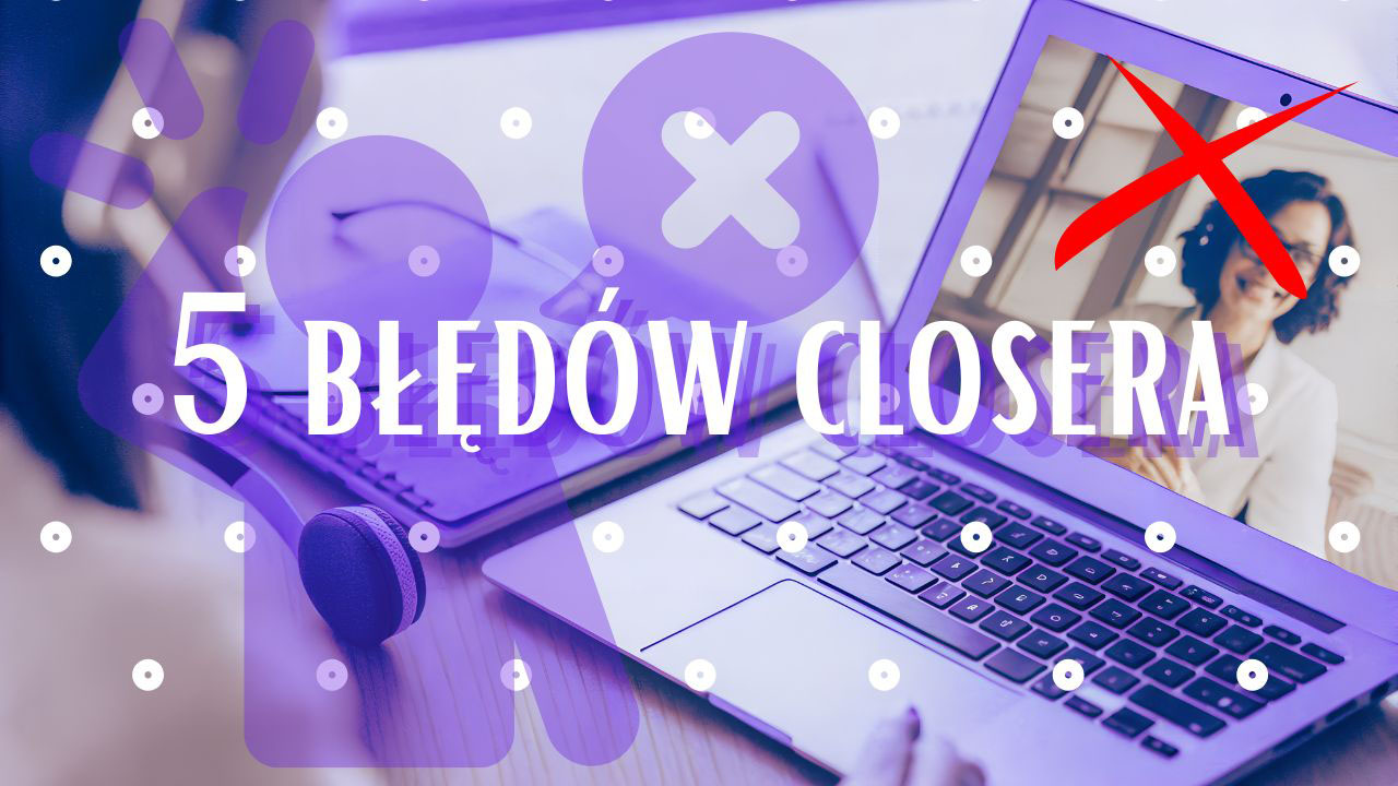 Realistyczna grafika przedstawiająca początkującego closera analizującego swoje błędy po rozmowach sprzedażowych