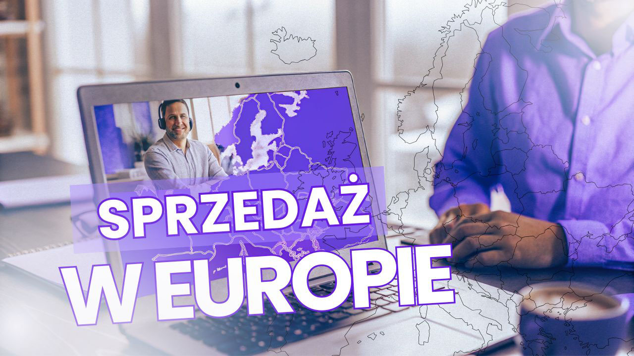 Closer prowadzący rozmowę sprzedażową online z klientem z innego kraju Europy