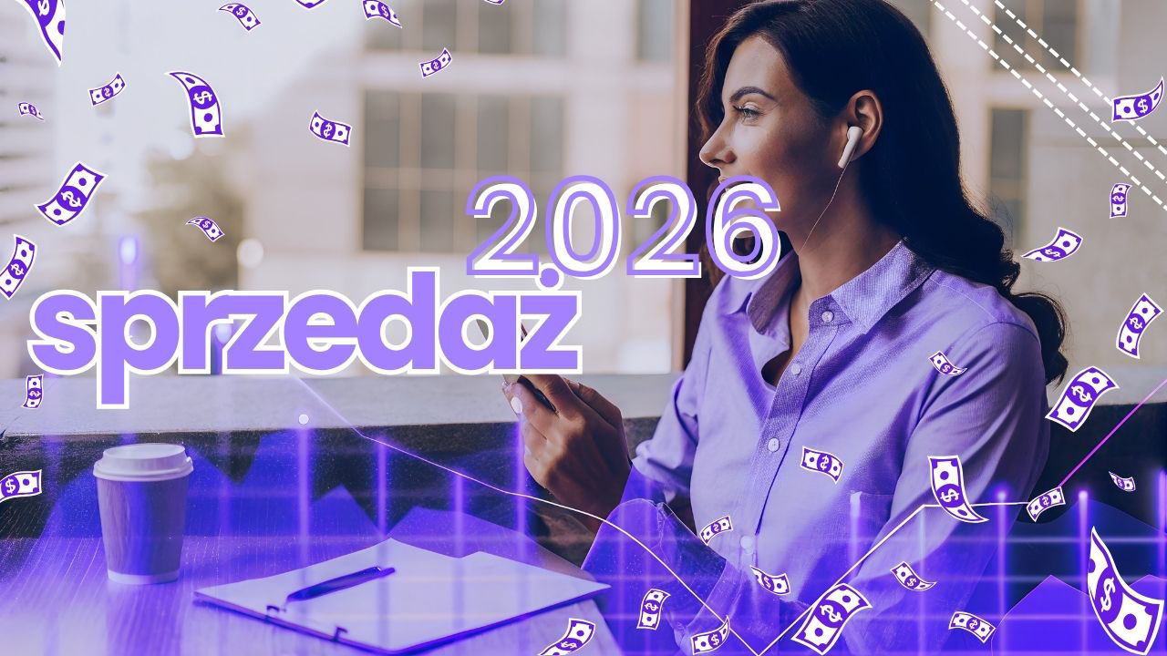 Realistyczna osoba prowadząca rozmowę sprzedażową w nowoczesnym środowisku symbolizującym sprzedaż w 2026 roku