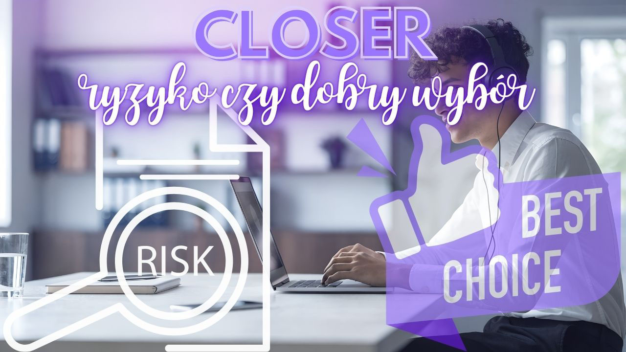 Closer rozwijający zdalną karierę podczas rozmowy sprzedażowej online