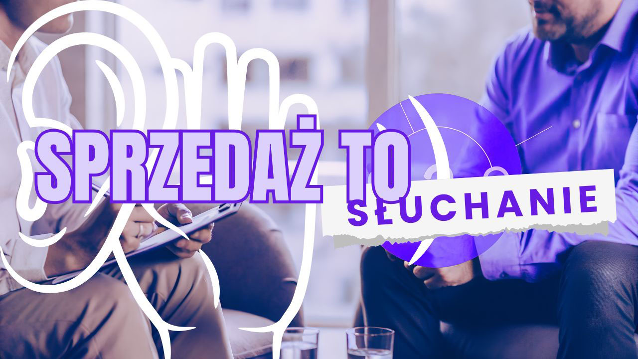 Realistyczna grafika przedstawiająca spokojną rozmowę sprzedażową, w której closer słucha klienta i prowadzi go do świadomej decyzji.