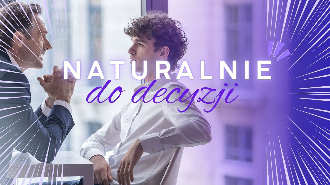 Closer uważnie słuchający klienta podczas naturalnej rozmowy sprzedażowej bez wciskania