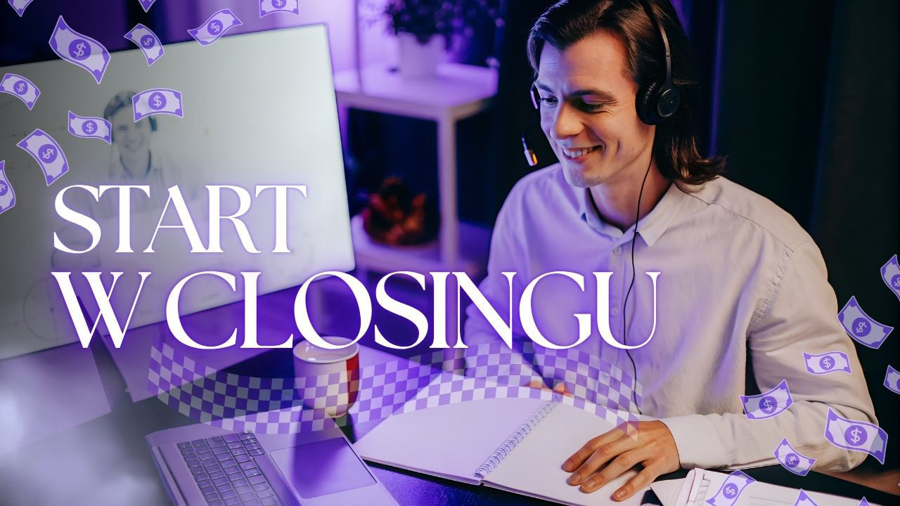 Jak wejść do branży high ticket closingu – realistyczna grafika do artykułu