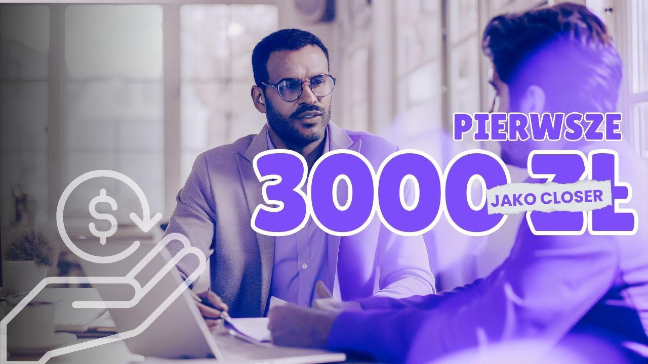 Closer prowadzący pierwszą rozmowę sprzedażową z klientem w biurze