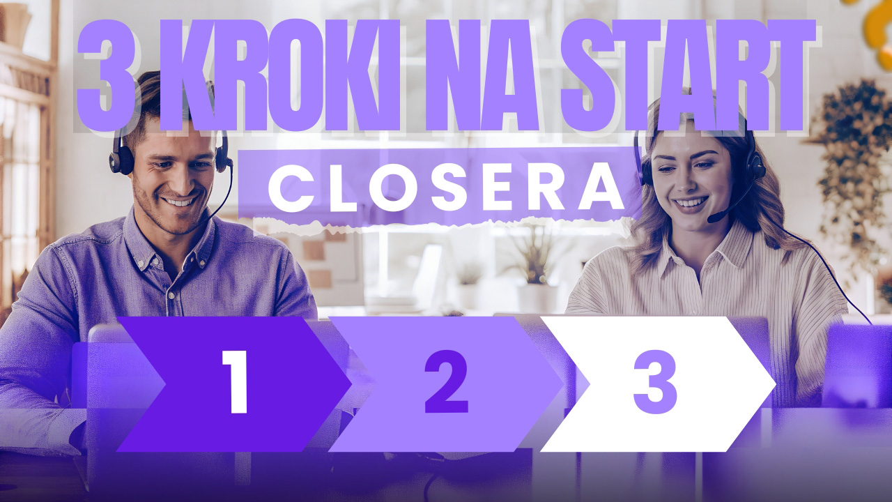 Młoda osoba rozpoczynająca pracę jako closer podczas rozmowy online