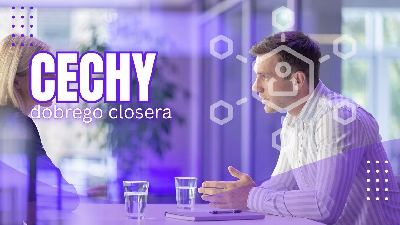 Dobry closer uważnie słucha klienta podczas profesjonalnej rozmowy sprzedażowej