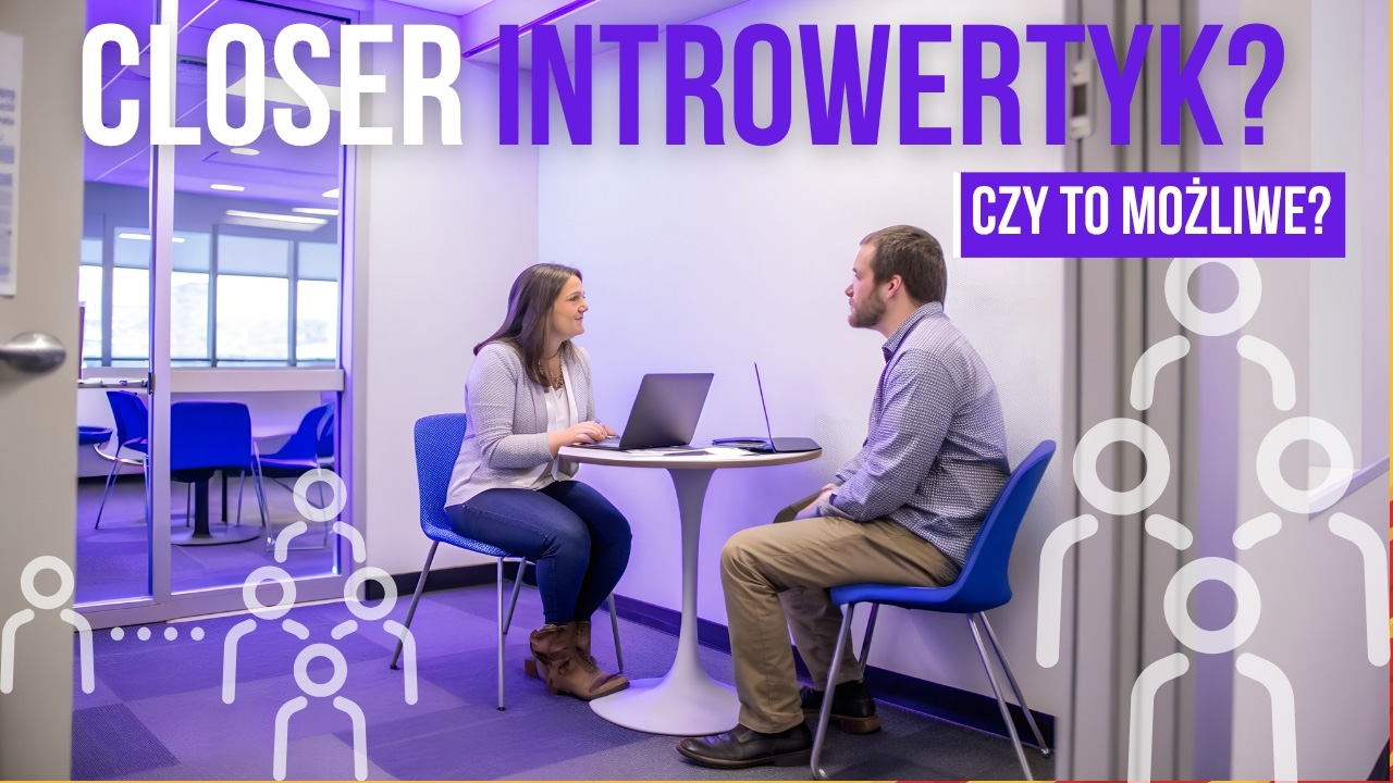 Intymna rozmowa closera i klientki w spokojnym biurze, bez presji - tylko zrozumienie i koncentracja