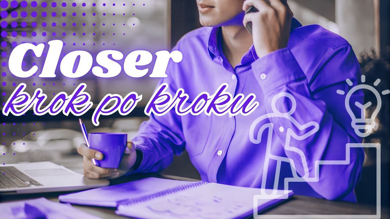 Realistyczna osoba rozpoczynająca pracę jako closer podczas rozmowy z klientem w spokojnym otoczeniu