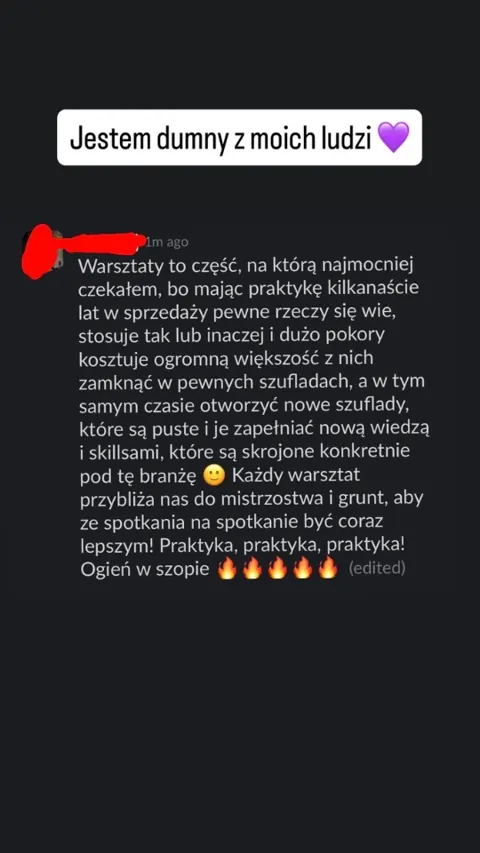„Jestem dumny z moich ludzi”