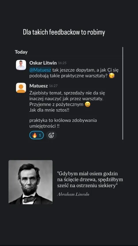 Feedback po rozmowie
