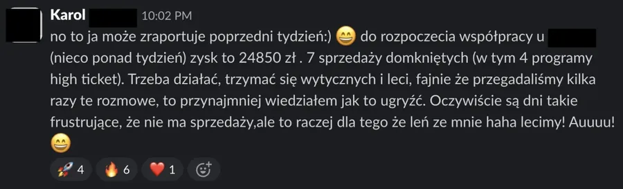 Karol, pierwszy tydzień na nowej ofercie