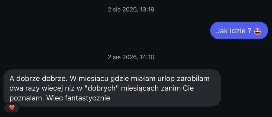 Uczestniczka, wiadomość do Oskara